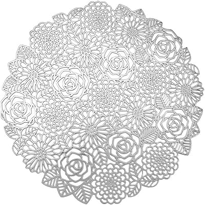 Ensemble de sets de table ronds argentés, 6 pièces, design élégant pour table à manger, vacances, mariage, chargeur, table, sets de table de cuisine, nappes rondes en vinyle. La boutique en ligne DIAYTAR COTE D'IVOIRE est la référence pour les consommateurs ivoiriens qui cherchent des produits de qualité à des prix compétitifs. Avec plus de 300 000 références, elle propose une grande variété de produits pour répondre à tous les besoins. Elle fait confiance à ses clients en leur offrant un service après-vente efficace.