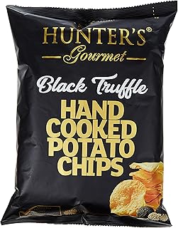 Croustilles cuites à la main hunter gourmet - truffe noire, édition gold, 125