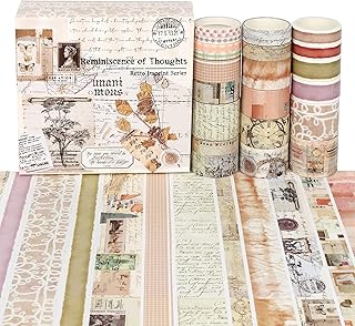 Ensemble de rubans washi - ruban de masquage décoratif 20 rouleaux, ruban