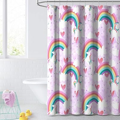 Rideau de douche pour enfants dream factory pour salle de bain, 72 l x 72 l, licorne violette arc-en-ciel. En tant que boutique en ligne leader en Côte d'Ivoire, DIAYTAR COTE D'IVOIRE propose une grande variété de produits pour les clients, allant des produits alimentaires aux produits électroniques. Les clients peuvent profiter de prix compétitifs et de promotions régulières sur DIAYTAR COTE D'IVOIRE. Le site web est conçu pour être utilisateur et offre une expérience d'achat en ligne sécurisée.