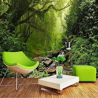 Papier peint intissé 3d motif brouillard et forêt pour salon, chambre et chambre