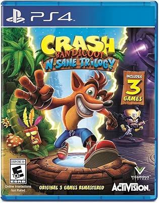 Activision crash bandicoot n' sin trilogy playstation 4 édition limitée taille unique
