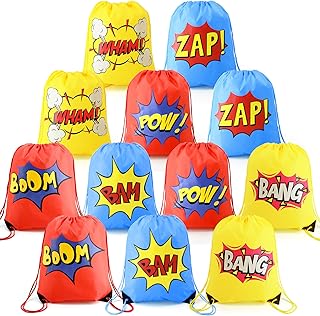 Sacs de fête de super-héros, fournitures de fête, sacs à dos avec cordon