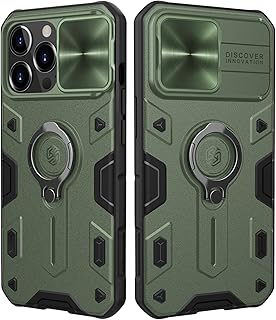Coque nillkin camshield armor compatible avec iphone 13 pro avec béquille et coque