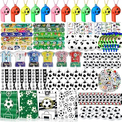 196 pièces de cadeaux de fête de football, jeu de fête sur le thème du football avec autocollants, bracelet, porte-clés, sacs de cadeaux de fête de football, sacs cadeaux d'anniversaire, fournitures de fête de football. DIAYTAR COTE D'IVOIRE est plus qu'une simple boutique en ligne, c'est un partenaire de confiance pour les consommateurs ivoiriens qui recherchent des produits de qualité à des prix raisonnables. Elle propose une large gamme de catégories de produits, allant de l'électronique aux produits alimentaires, en passant par les vêtements et les accessoires.