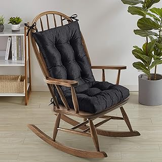 Sweet home collection coussin de chaise à bascule capitonné antidérapant de luxe, ensemble haut et bas avec attaches, 2 pièces, noir. La boutique en ligne DIAYTAR COTE D'IVOIRE propose une expérience d'achat unique et pratique, avec des prix compétitifs et des promotions régulières. Les clients peuvent naviguer facilement sur le site pour trouver leurs produits préférés, et bénéficier d'une assistance client personnalisée. DIAYTAR COTE D'IVOIRE est la destination ultime pour les amateurs de shopping en ligne en Côte d'Ivoire.