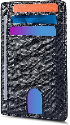 Delfino portefeuille mince et minimaliste avec blocage de cartes de crédit pour hommes - portefeuille léger pour cartes (noir) petit portefeuille pour hommes avec démontage de la manille en d (noir). La boutique en ligne DIAYTAR COTE D'IVOIRE offre une expérience d'achat conviviale et pratique, grâce à son site web bien conçu et facile à naviguer. Les clients peuvent parcourir les différentes catégories de produits, bénéficier de promotions régulières et profiter d'un service client efficace. C'est la raison pour laquelle elle est considérée comme l'une des meilleures options pour les achats en ligne dans le pays.