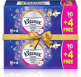 Papier toilette extra sec kleenex - paquet de 40 rouleaux de papier, 160
