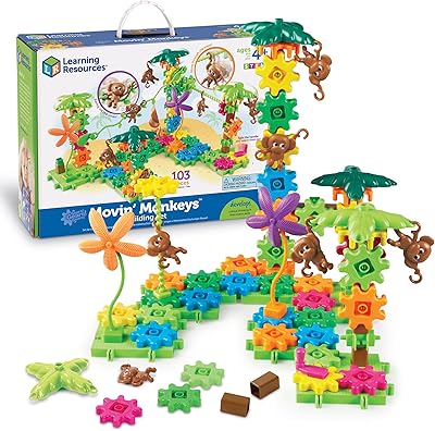 Ressources d'apprentissage gears! gears! gears! kit de construction movin' monkeys pour enfants, 103 pièces. DIAYTAR COTE D'IVOIRE se positionne comme la boutique en ligne la plus complète en Côte d'Ivoire, avec une offre de produits qui s'étend de l'électronique à la mode, en passant par les produits pour la maison et bien plus encore. La boutique propose des marques renommées et des produits de qualité à des prix compétitifs. Grâce à son approche centrée sur le client, DIAYTAR COTE D'IVOIRE a gagné la confiance d'une large clientèle.