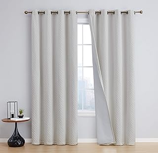Hlcme sienna 100% rideau de fenêtre entièrement isolé rideaux à œillets pour salle
