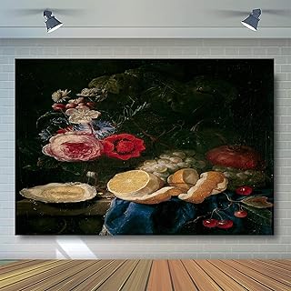 Fond de photographie rétro peinture à l'huile tissu vinyle infroissable toile