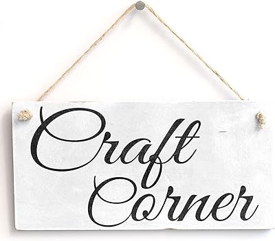 Meijiafei craft corner - bannière/assiette cadeau shabby chic 10" x 5" - 25,4