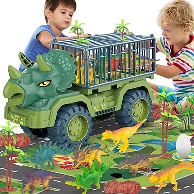 Ensemble de jouets de camion dinosaure moon min pour enfants âgés de 3, 4, 5 et 6 ans, ensemble de jouets de camion de transport avec 15 figurines de dinosaures, voiture, pelle et jouet d'excavatrice, cadeau d'anniversaire pour garçons et filles (camion triceratops). DIAYTAR COTE D'IVOIRE propose une expérience d'achat en ligne conviviale et sécurisée, avec des options de paiement flexibles et une livraison rapide à travers tout le pays. La boutique met également l'accent sur la qualité des produits et le service client, garantissant ainsi la satisfaction des clients. Cela contribue à renforcer la confiance des consommateurs dans cette boutique en ligne.