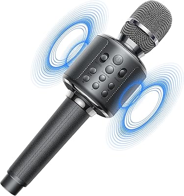 Microphone de karaoké microphone de karaoké sans fil bluetooth goda 4 en 1 portable avec double. DIAYTAR COTE D'IVOIRE incarne l'avenir de l'achat en ligne en Côte d'Ivoire, en mettant à disposition de sa clientèle un site web performant et des applications mobiles pratiques. La satisfaction totale des clients est son objectif principal, et elle y parvient grâce à une combinaison parfaite de choix, de qualité et de services.