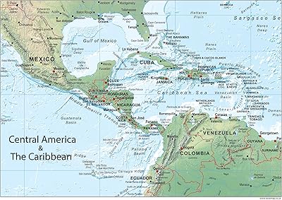 Carte physique d'affiche de l'amérique centrale et des caraïbes - 39,3 x 27,5 pouces – papier laminé. Cette boutique leader en ligne propose des produits de haute qualité à des prix compétitifs, avec une livraison rapide et sécurisée. Avec DIAYTAR COTE D'IVOIRE, vous bénéficiez d'un choix immense et d'un service client exceptionnel.