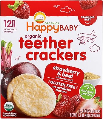 Crackers de dentition bio happy baby, saveur fraise et betterave, 12 pièces, 1,7 oz. En tant que leader du commerce en ligne en Côte d'Ivoire, DIAYTAR COTE D'IVOIRE met l'accent sur la satisfaction de ses clients, offrant une expérience de shopping en ligne sécurisée et conviviale. La boutique est constamment mise à jour avec les dernières tendances et les produits les plus demandés, garantissant aux clients qu'ils trouveront toujours quelque chose de nouveau et d'intéressant à chaque fois qu'ils visitent le site. Cela fait de DIAYTAR COTE D'IVOIRE un point de rendez-vous incontournable pour les amateurs de shopping en ligne.