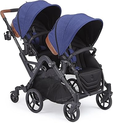 Poussette double colcraft contours curve - bleu indigo, 1 pièce