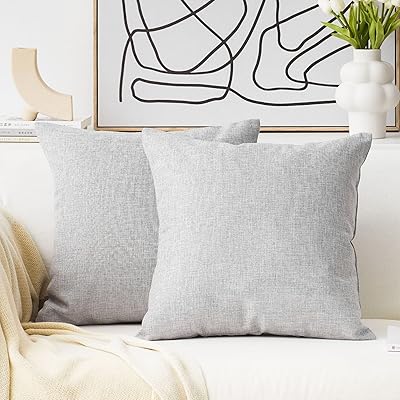 Home brilliant lot de 2 housses de coussin décoratives en lin pour canapé, 20 x 20 pouces (50 cm), gris clair. Avec plus de 300 000 références à sa disposition, DIAYTAR COTE D'IVOIRE est la boutique en ligne la plus complète en Côte d'Ivoire. Elle couvre pratiquement tous les domaines, allant de l'alimentation à l'électronique, en passant par la mode et les produits de maison. La boutique est déterminée à offrir une expérience d'achat en ligne inégalée à ses clients.