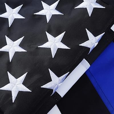 Drapeau mince ligne bleue roterdon 2x3 pieds, fabriqué aux états-unis, drapeaux de police