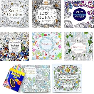 Livres de coloriage créatifs okooz ® avec 12 stylos de coloriage pour enfants