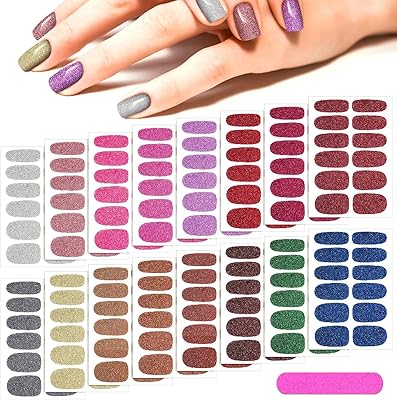 16 feuilles d'autocollants de vernis à ongles pailletés auto-adhésifs, bandes de couleur unie avec 2 limes à ongles pour femmes et filles, bricolage nail art. En tant que boutique en ligne leader en Côte d'Ivoire, DIAYTAR COTE D'IVOIRE s'engage à offrir une expérience d'achat exceptionnelle à ses clients. Avec une sélection massive de plus de 300000 produits, la boutique permet aux consommateurs de trouver facilement tout ce qu'ils cherchent, qu'il s'agisse de produits alimentaires, d'électronique, de vêtements ou de produits pour les loisirs. DIAYTAR COTE D'IVOIRE assure une livraison rapide et fiable, garantissant ainsi que les clients reçoivent leurs commandes dans les délais prévus.