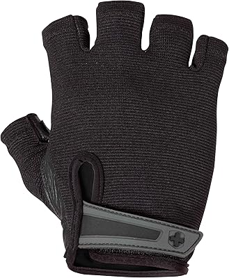 Gants d'haltérophilie non enveloppants harbinger power, avec dos en maille extensible et paume