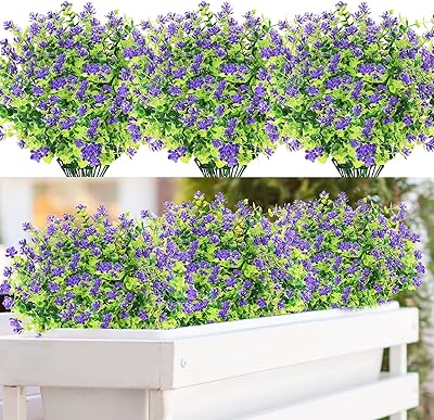 Paquet de 12 fleurs artificielles d'extérieur, fleurs artificielles dans de grandes plantes en plastique, faux buis vert résistant aux uv pour vases suspendus, décorations intérieures et extérieures. DIAYTAR COTE D'IVOIRE est une boutique en ligne qui propose une expérience d'achat unique et personnalisée. Avec plus de 300 000 références de produits, les clients peuvent trouver des offres exclusives et des promotions régulières. La boutique est équipée d'un système de paiement sécurisé pour garantir la sécurité des transactions.