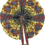 Éventail sojo africain par fan africain/fan en tissu africain/éventail ankara/collection pliante en cuir
