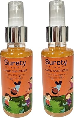 Désinfectant pour les mains caution de sécurité orange