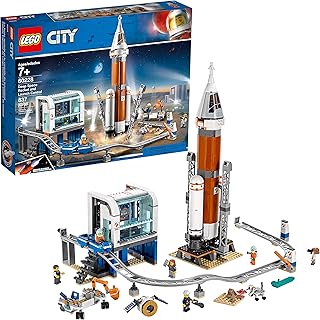 Ensemble de construction lego city deep space rocket et contrôle de lancement, 837