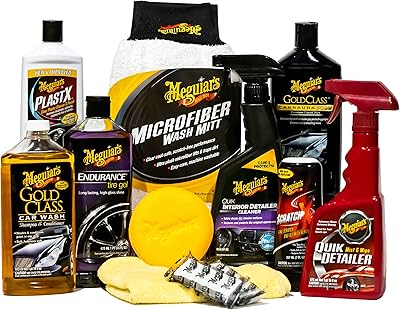 Kit complet d'entretien de voiture maguiar's, kit de nettoyage extérieur et intérieur