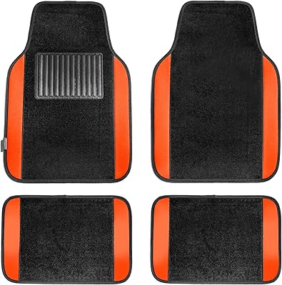 Fh group f14407orange tapis de sol pour voiture, taille universelle, couleur orange, convient