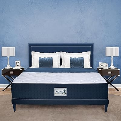 Matelas à ressorts ensachés king koil active support plus 152x203x32 cm, matelas queen