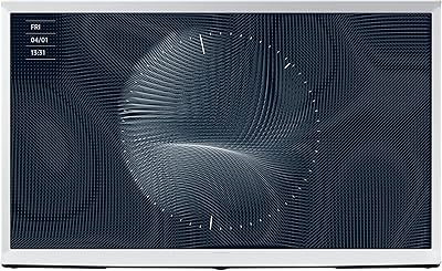 Samsung smart tv, the surve, lifestyle qled 4k, ls01b, 43 pouces, cloud white