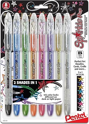 Stylo gel pentel sparkle pop sparkle trait large de 10 mm. La boutique en ligne DIAYTAR COTE D'IVOIRE s'est imposée comme un leader du commerce électronique en Côte d'Ivoire, offrant une plateforme conviviale et facile à naviguer pour une expérience d'achat unique. Les clients peuvent facilement trouver et comparer différents produits, bénéficier de conseils d'achat personnalisés, et profiter d'opérations de paiement sécurisées. Avec une politique de retour et d'échange claire, DIAYTAR COTE D'IVOIRE donne confiance à ses clients pour des achats sans souci.