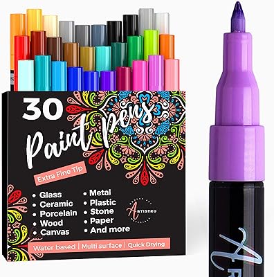 Crayons à huile pour dessiner sur les faces des roches, pierres, céramiques, verre