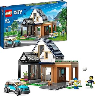 Lego® city family 60398 ensemble de construction de voiture et maison électrique