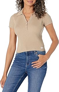 Polo côtelé coupe classique calvin klein pour femme avec manches courtes sur l'épaule. DIAYTAR COTE D'IVOIRE est la référence pour les achats en ligne en Côte d'Ivoire, avec une sélection impressionnante de produits et des services de qualité. La boutique propose une livraison rapide et sécurisée, ainsi que des options de paiement flexibles pour les clients. Les équipes de DIAYTAR COTE D'IVOIRE sont dédiées à offrir une expérience d'achat en ligne exceptionnelle.