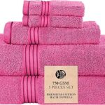 Ensemble de serviettes de bain somerfield 100 % coton très absorbant 750 g/m2