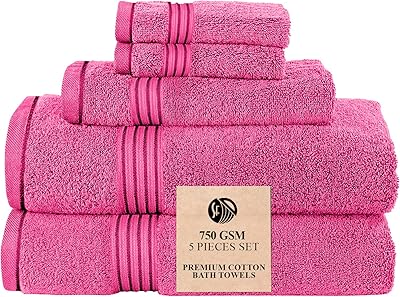 Ensemble de serviettes de bain somerfield 100 % coton très absorbant 750 g/m2