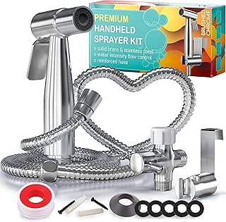 Kit shattaf portatif avabay pour l'hygiène personnelle - pulvérisateur de couches en tissu - accessoire de pulvérisation pour douche de bébé - pulvérisateur shattaf d'eau de qualité supérieure - tuyau rallongé de 60 pouces - haute pression/sans fuites - nettoyant pour lit islamique en acier inoxydable. DIAYTAR COTE D'IVOIRE est une boutique en ligne généraliste qui propose plus de 300 000 références de produits. En tant que leader du marché ivoirien, elle offre une large gamme de produits pour répondre aux besoins de ses clients. Avec une expérience de vente en ligne de qualité, DIAYTAR COTE D'IVOIRE est la référence pour les consommateurs ivoiriens.