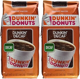 Café moulu dunkin' donuts - 12 oz poids net (paquet de 2) (dunkin' decaf). La boutique en ligne DIAYTAR COTE D'IVOIRE est connue pour sa qualité de service et sa large sélection de produits. Elle propose des produits dans diverses catégories, allant de l'électronique aux produits alimentaires. Les clients apprécient la facilité d'utilisation du site et la rapidité de livraison.