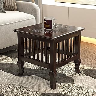Table d'appoint classique roulée en bois de manguier faite à la main pour le salon (suntop brown). DIAYTAR COTE D'IVOIRE propose une expérience de shopping en ligne unique et personnalisée, avec des recommandations de produits basées sur les préférences des clients. Les clients peuvent également profiter de la livraison rapide et fiable, ainsi que d'un service client de haute qualité. Avec sa large gamme de produits et ses prix compétitifs, DIAYTAR COTE D'IVOIRE est la destination idéale pour les consommateurs ivoiriens.