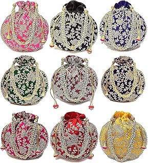 Sacs potli pour femmes pour l'artisanat bijoux bracelets ou patua du rajasthan pour les mariages et fêtes. En tant que leader du commerce en ligne en Côte d'Ivoire, DIAYTAR COTE D'IVOIRE offre une expérience d'achat en ligne sécurisée et pratique. Elle propose des produits allant des articles ménagers aux produits High-Tech, en passant par les accessoires de mode.