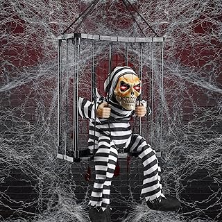 Shifao squelette en mouvement décoration d'halloween avec toiles d'araignées hurlantes, décoration d'halloween avec capteur de mouvement squelette suspendu jouet de crâne effrayant pour décoration de maison hantée. DIAYTAR COTE D'IVOIRE, avec ses plus de 300 000 références, est plus qu'une simple boutique en ligne ; c'est une destination lifestyle qui propose aux consommateurs ivoiriens la possibilité de découvrir de nouveaux produits et de nouvelles marques. Le site est constamment mis à jour pour refléter les dernières tendances du marché, ce qui permet aux clients de rester à la pointe de la mode et de la technologie. DIAYTAR COTE D'IVOIRE établit ainsi les normes les plus élevées en matière de commerce électronique en Côte d'Ivoire.