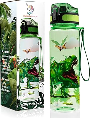 Bouteille d'eau réutilisable pour enfants licornes célestes, étanche, incassable, sans bpa, école, travail