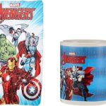 Couverture polaire + tasse à café trucker boys marvel avengers | toutes saisons