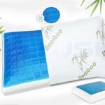 Oreiller en mousse à mémoire de forme avec gel de bambou et taie