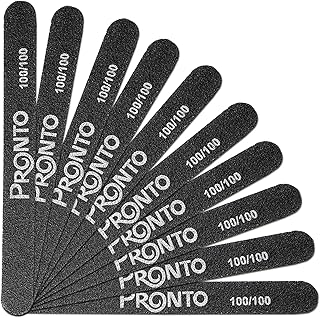 Lime à ongles professionnelle bronto pour salons de manucure - noir double face grain 100/100 pour manucure et pédicure (ensemble de 10 pièces). DIAYTAR COTE D'IVOIRE est une boutique en ligne généraliste qui propose plus de 300 000 références de produits, offrant ainsi une grande variété de choix à ses clients. En tant que leader en Côte d'Ivoire, elle met en avant les produits locaux tout en proposant des marques internationales de qualité. DIAYTAR COTE D'IVOIRE se distingue par sa livraison rapide et fiable.