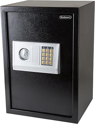 Un coffre-fort électronique numérique en acier avec un clavier et deux touches de commande manuelle pour protéger l'argent, les bijoux et le passeport, adapté à la maison, au lieu de travail ou aux voyages depuis stolort. DIAYTAR COTE D'IVOIRE est une boutique en ligne généraliste qui propose plus de 300 000 références de produits pour répondre à tous les besoins de sa clientèle. La boutique est leader en Côte d'Ivoire et offre une expérience d'achat en ligne sécurisée et fiable. Les clients peuvent profiter d'une grande variété de produits à des prix compétitifs.